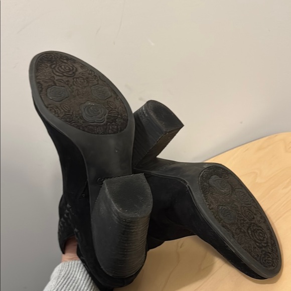 Carlos Western Black Ankle Boots 10 - Picture 5 of 5